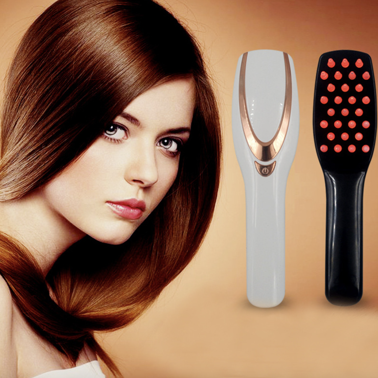 Апарат для масажу голови та відновлення волосся вібромасаж + LED терапія - Зображення 9