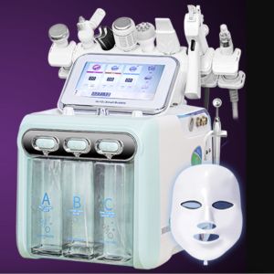 Косметологічний комбайн NOVA М10, 10 в 1 з безголковим інжектором EMS RF, нова модель